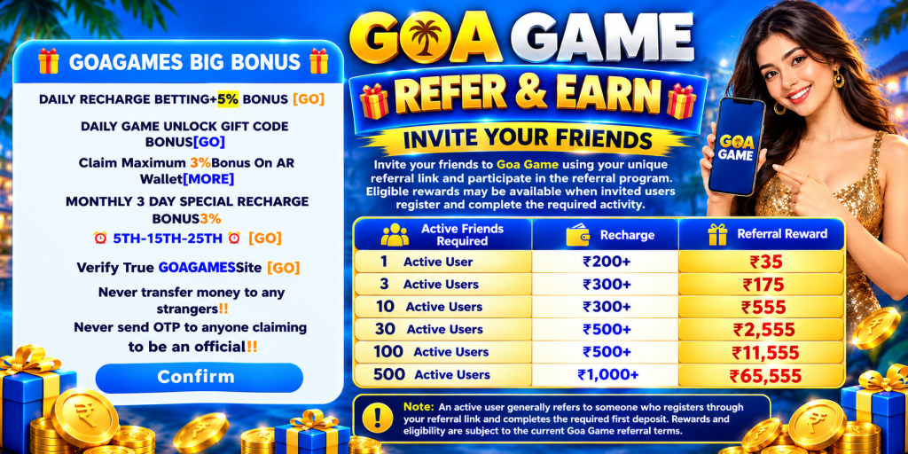 goa game refer & earn